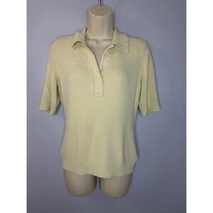 Proenza Schouler White Label Polo Shirt Short Sleeve Preppy Classic Women's M